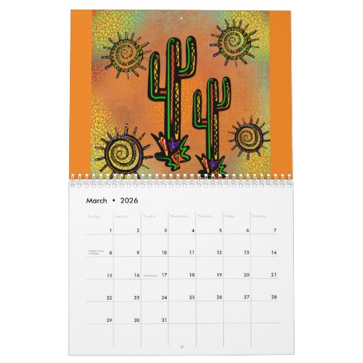 SOUTHWESTERKUNSTKALENDER KALENDER (Mär 2026)