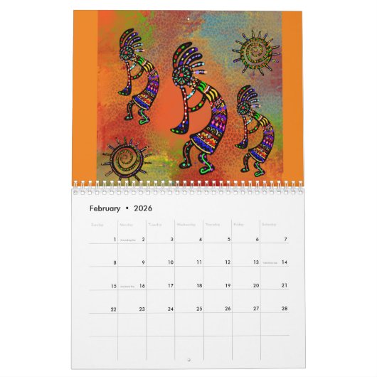 SOUTHWESTERKUNSTKALENDER KALENDER (Feb 2026)