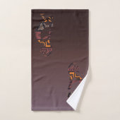 Southwestern Abstrakt Kokopelli Badetuch Set (Handtuch)