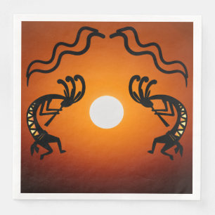 Southwestern Amerikanische Ureinwohner Kokopelli Serviette