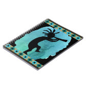 Southwestern Aquamarin Journal Kokopelli Notizblock (Linke Seite)