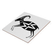 Southwestern Art Ancient Mimbres Potterie Sheep Fliese (Seite)
