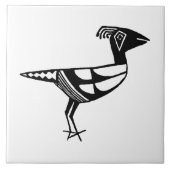 Southwestern Art Ancient Mimbres Pottery Bird Fliese (Vorderseite)