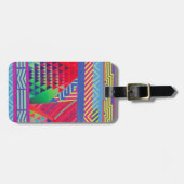 southwestern borders and triangles collage gepäckanhänger (Vorderseite horizontal)