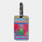 southwestern borders and triangles collage gepäckanhänger (Rückseite vertikal)