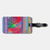 southwestern borders and triangles collage gepäckanhänger (Rückseite horizontal)