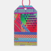 southwestern borders and triangles collage geschenkanhänger (Rückseite)