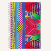 southwestern borders and triangles collage notizblock (Vorderseite)