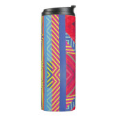 southwestern borders and triangles collage thermosbecher (Nach links gedreht)