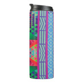 southwestern borders and triangles collage thermosbecher (Nach rechts gedreht)