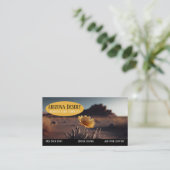 Southwestern Cactus Blume Desert Business Card Visitenkarte (Stehend Vorderseite)