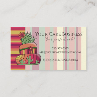 Southwestern Cactus Business Card Visitenkarte