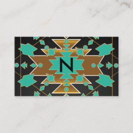 Southwestern Color Block Business Card Visitenkarte