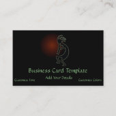 Southwestern Colorful Logo Kokopelli Business Card Visitenkarte (Vorderseite)