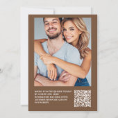 Southwestern Country Ranch Western Wedding QR Code Einladung (Rückseite)