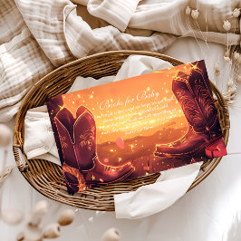 Southwestern Cowboy Boots Books for Baby Begleitkarte