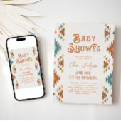 Southwestern Cowgirl Babydusche Einladung