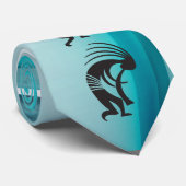 Southwestern Dancing Kokopellis Neck Tie Krawatte (Gerollt)