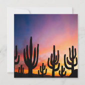 Southwestern Desert Landscape Cactus Sunrise Image Karte (Vorderseite)