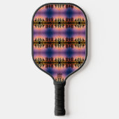 Southwestern Desert Landscape Cactus Sunrise Image Pickleball Schläger (Vorderseite)