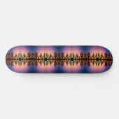 Southwestern Desert Landscape Cactus Sunrise Image Skateboard (Horizontal)