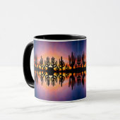 Southwestern Desert Landscape Cactus Sunrise Image Tasse (Vorderseite Links)