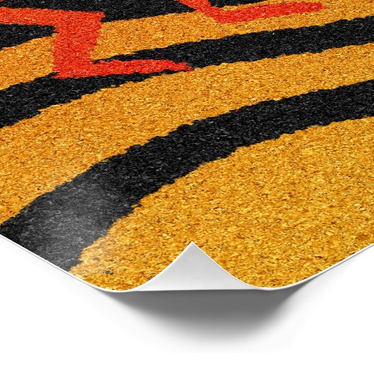 Southwestern Desert Sunset Kokopelli Poster (Ecke)