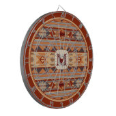 Southwestern Design Tan Monogram Dartscheibe (Vorderseite Links)