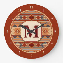 Southwestern Design Tan Monogram