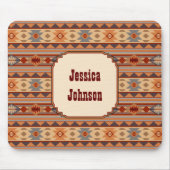 Southwestern Design Tan Monogram Mousepad (Vorne)