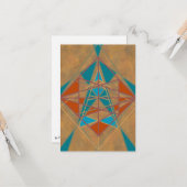 Southwestern Desk Indian Star Design Art Karte (Vorderseite/Rückseite Beispiel)