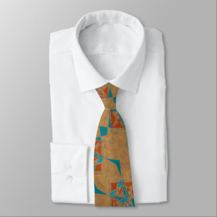 Southwestern Desk Indian Star Design Art Krawatte