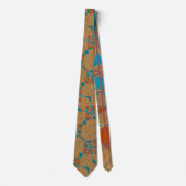 Southwestern Desk Indian Star Design Art Krawatte (Vorderseite)