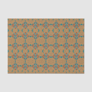 Southwestern Desk Indian Star Design Art Seidenpapier