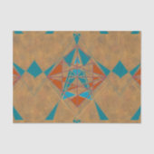 Southwestern Desk Indian Star Design Art Seidenpapier (Vorderseite)