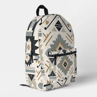 Southwestern Diamond Tribal Geometric Backpack Bedruckter Rucksack
