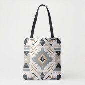Southwestern Diamond Tribal Geometric Tote Bag Tasche (Vorderseite)