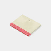 Southwestern Geometric Border on Cream Hintergrund Post-it Klebezettel (angewinkelt)