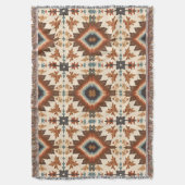 Southwestern Geometric Diamond Pattern Decke (Vorderseite Vertikal)