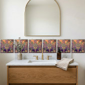 Southwestern Geometric Floral Cactus Desert Fliese