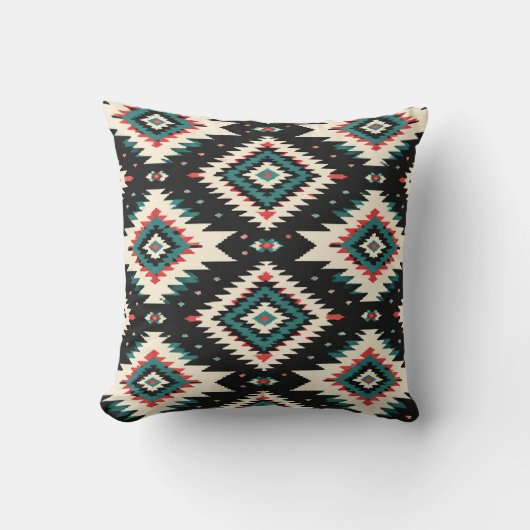 Southwestern Geometric Pattern Pillow  Kissen (Vorderseite)