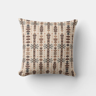 Southwestern Geometric Tan and Brown Kissen