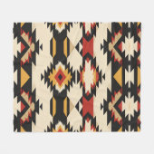 Southwestern Geometric Tapestry Fleecedecke (Vorderseite (Horizontal))