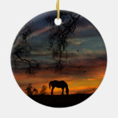 Southwestern Horse Ornament (Hinten)