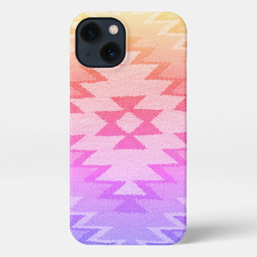 Southwestern iPhone Case, lebhafte Sommertöne Hülle (Rückseite)