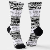 Southwestern Jackrabbit und geometrisch gestreift Socken (Gewinkelt)