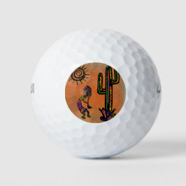 SOUTHWESTERN KOKOPELLI ART GOLFBALL