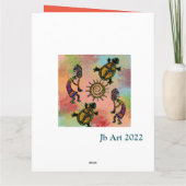 SOUTHWESTERN KOKOPELLI ART KARTE (Rückseite)