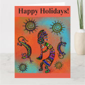 SOUTHWESTERN KOKOPELLI ART KARTE (Vorderseite)