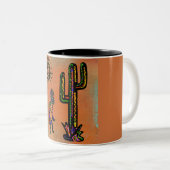 SOUTHWESTERN KOKOPELLI ART ZWEIFARBIGE TASSE (VorderseiteRechts)